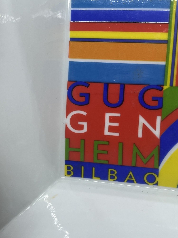 Guggenheim Bilbao Ceramic Square Dish EUC