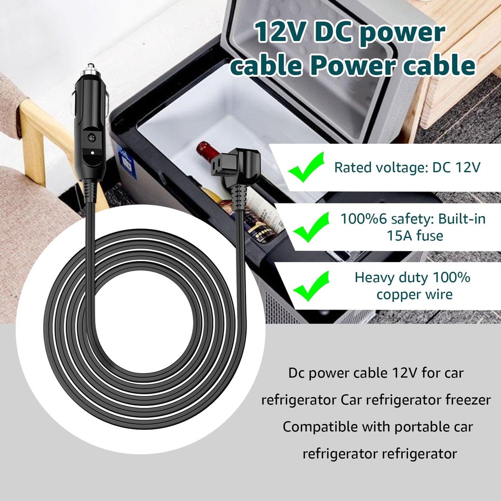 DC Power Cord Compatible with alpicool, Bodega, euhomy, bougeRV, ARB, ICECO, ...