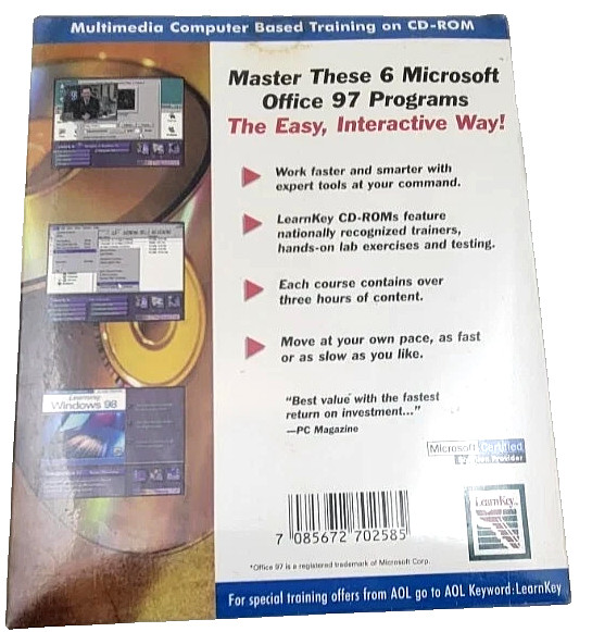 LearnKey Office 97[6 cd's] NIB Sealed New!
