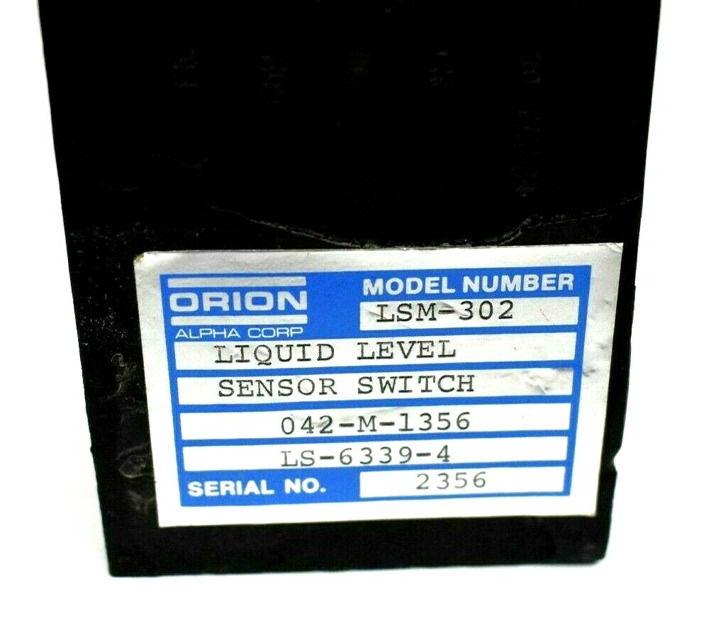Orion Alpha Corp. LSM302 Liquid Level Sensor Switch Module, Mounted