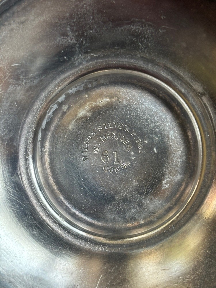 Pr Wilcox Silver Plate Victorian Goblets Ivy
