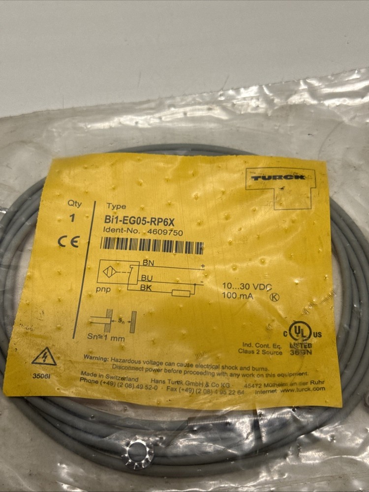 NEW TURCK BI1-EG05-AP6X PROXIMITY SWITCH-SENSOR