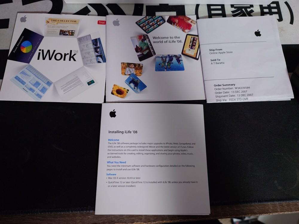 APPLE iLife '08 Retail Version 8.0.1 Mac Software Used Complete Excellent