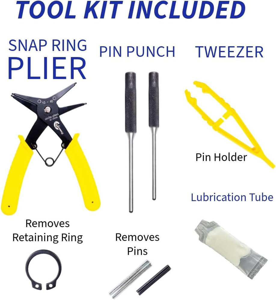 CRWON PTH50 Pallet Jack Wheel Replacement Kit Set Complete