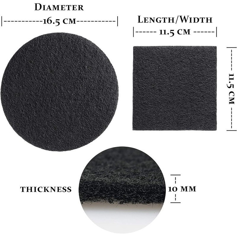 Odorless Indoor Compost Bin Filters Activated Carbon 8 Pack Replacement New