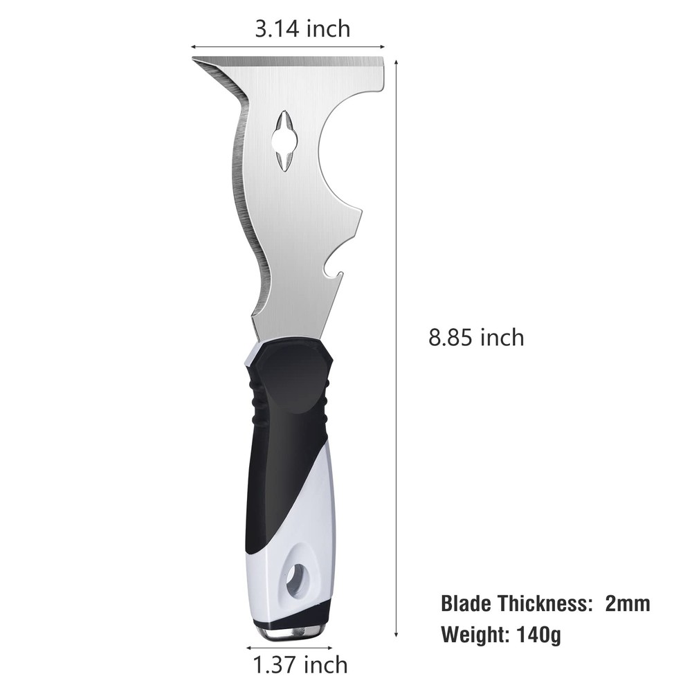 Paint Scraper, 3 Pack Multi Use Paint Tools Putty Knife 10 in 1, Paint Scrape...