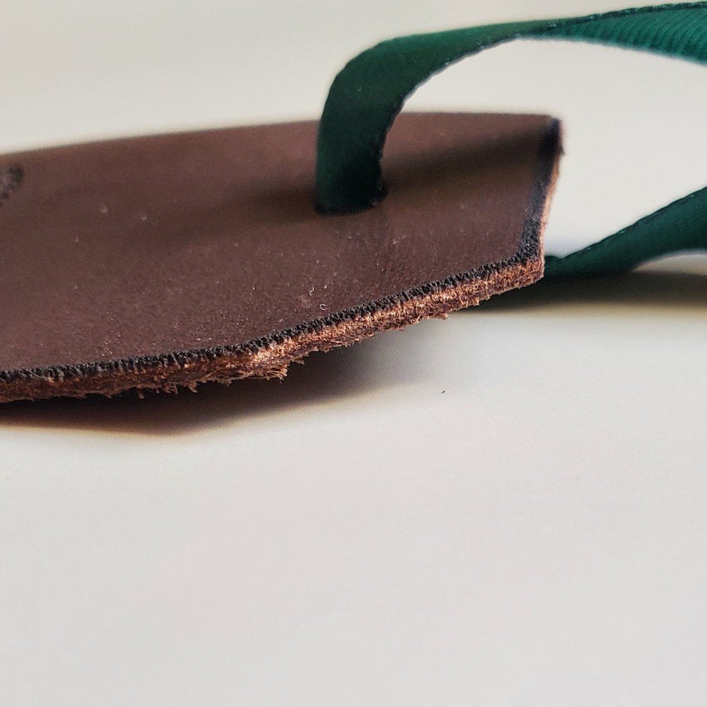 Lucky Four Leaf Clover Leather Bookmark, Free Engraved Personalization