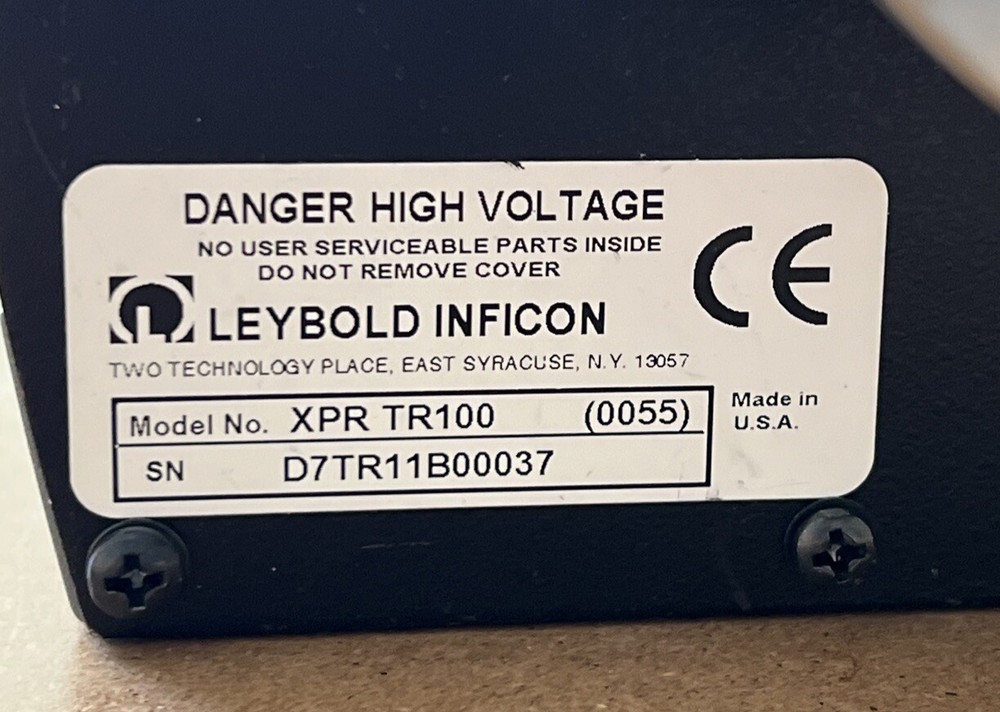 LEYBOLD INFICON TRANSPECTOR XPR TR100