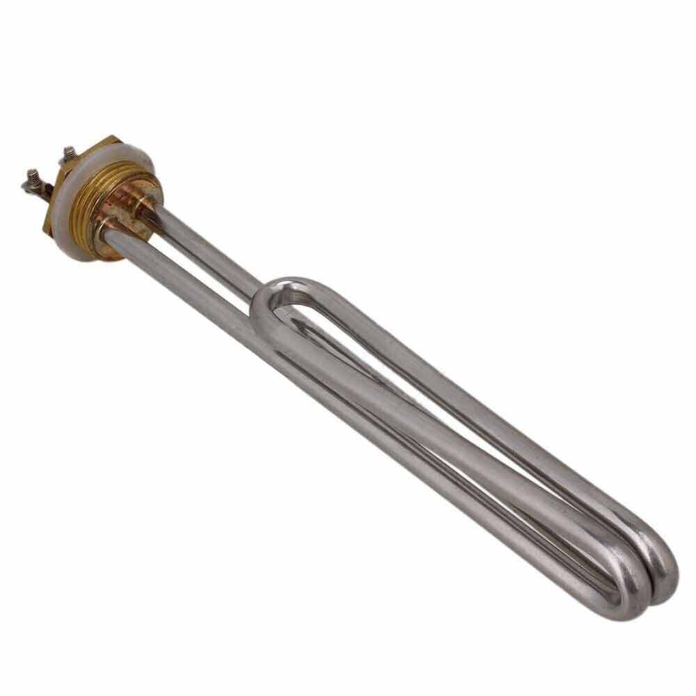 3000W AC 220V Stainless Steel Heating Element Electrical Water Heater Tube 1"BSP