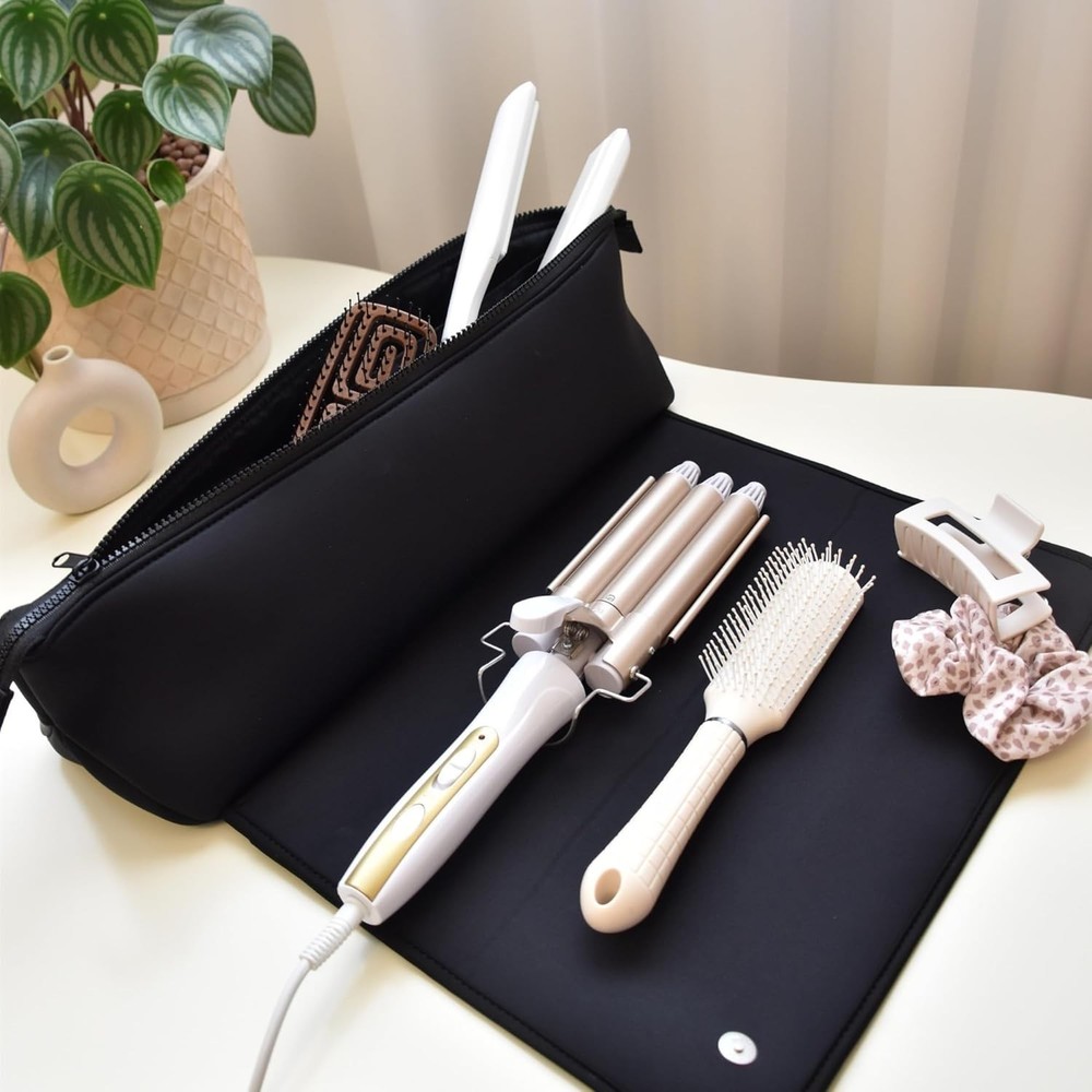 Heat Resistant Flat Iron Holder & Organizer
