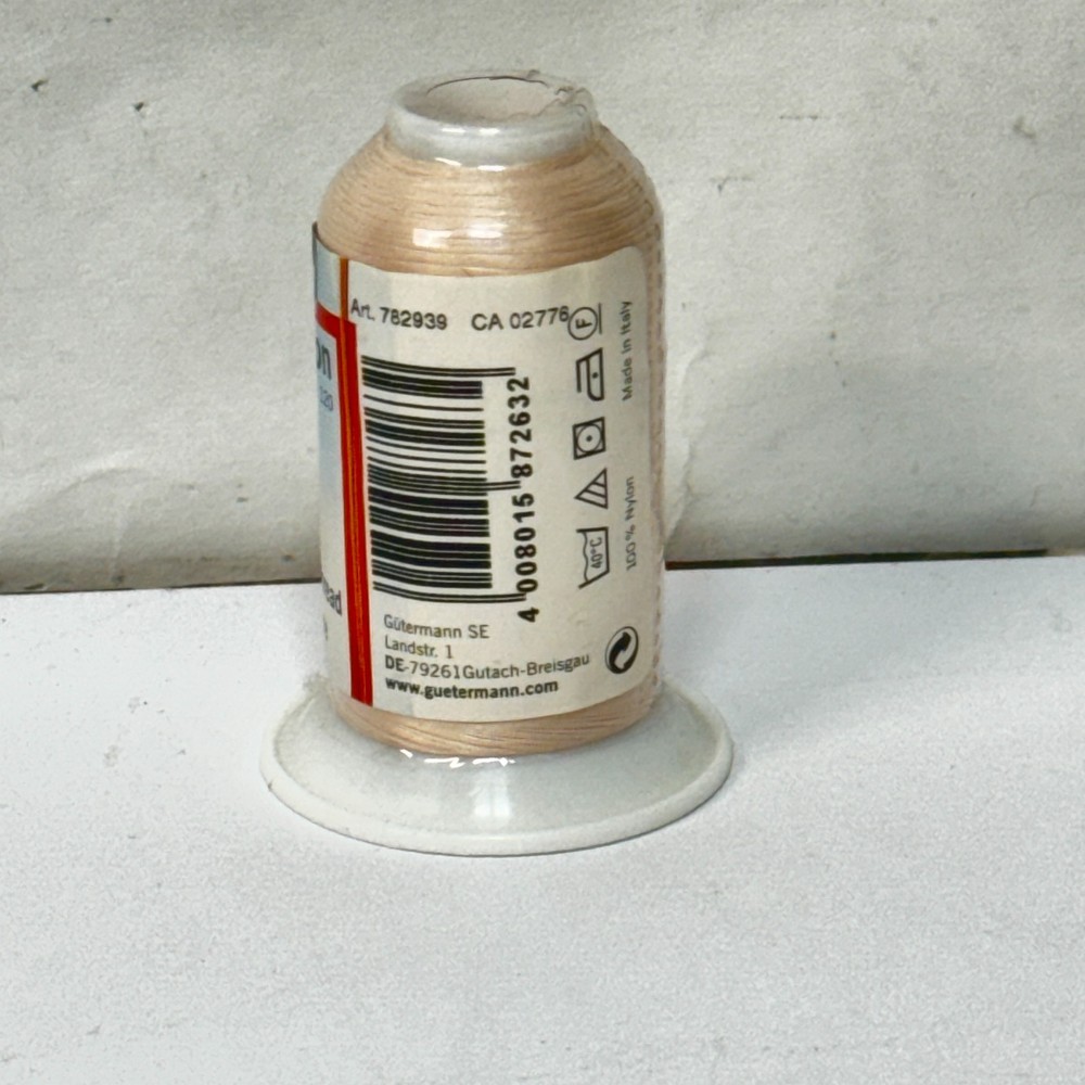 Gutermann Bulky Nylon Thread Overlocking, Textured, 1145 Tan, 1000M