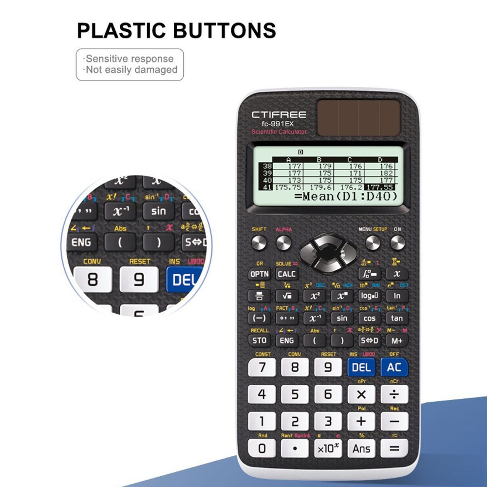 FX-991EX Advanced Engineering Scientific Calculator - 552 Function Solar