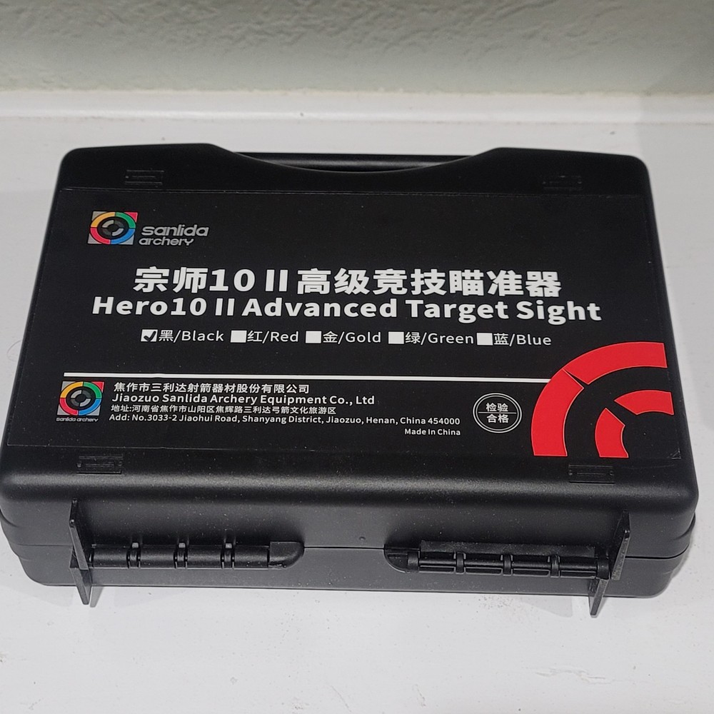 Sanlida Archery Hero10 Advanced Target Compound Sight 9" Carbon 10x