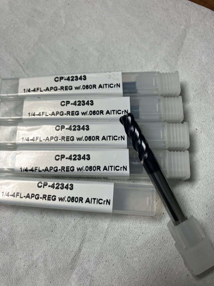 1/4-4FL w/.060R  SOLID CARBIDE END MILL