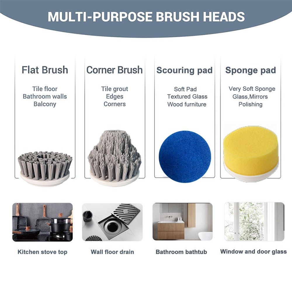 multifunctional electric cleaning brush