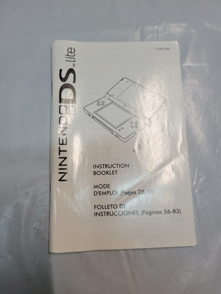 nintendo ds lite system manual C/USG-USZ