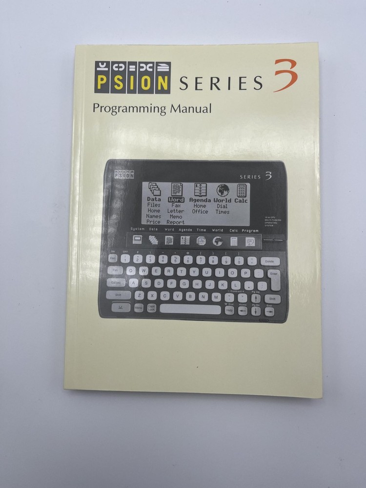 Psion Series 3 Programming Manual (6103-0002-02)