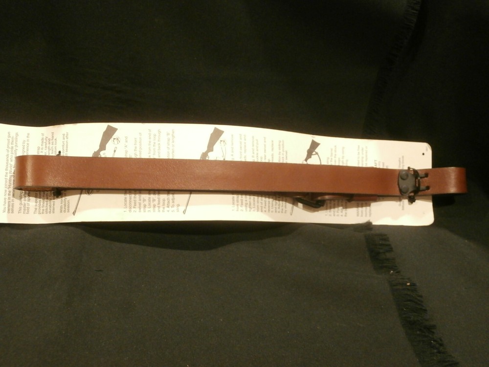 AA&E LEATHER MILITARY SLING 1" NEW!