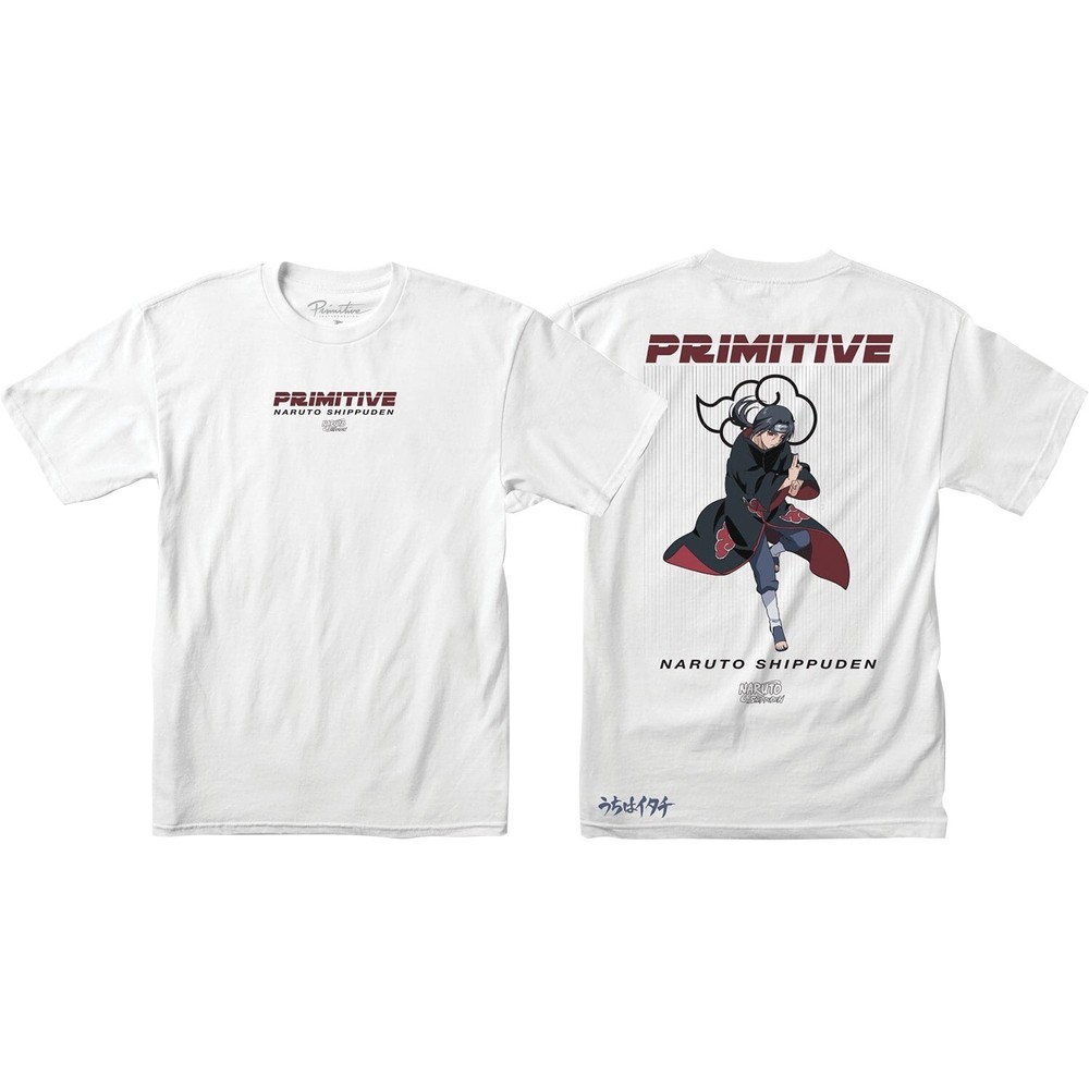 Primitive Naruto Itachi Uchiha SS Sm Tshirt White