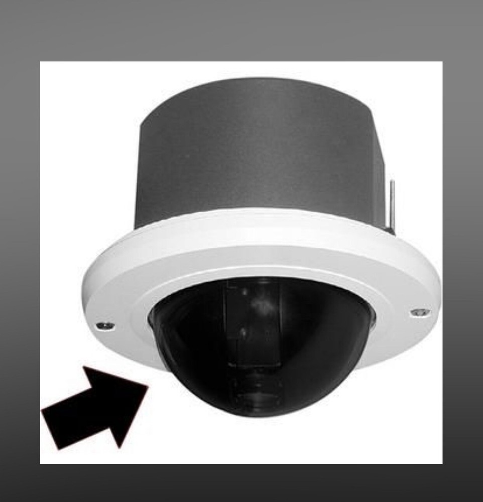 Pelco LD53HDF-1 Heavy-Duty Lower Dome Clear, In-ceiling