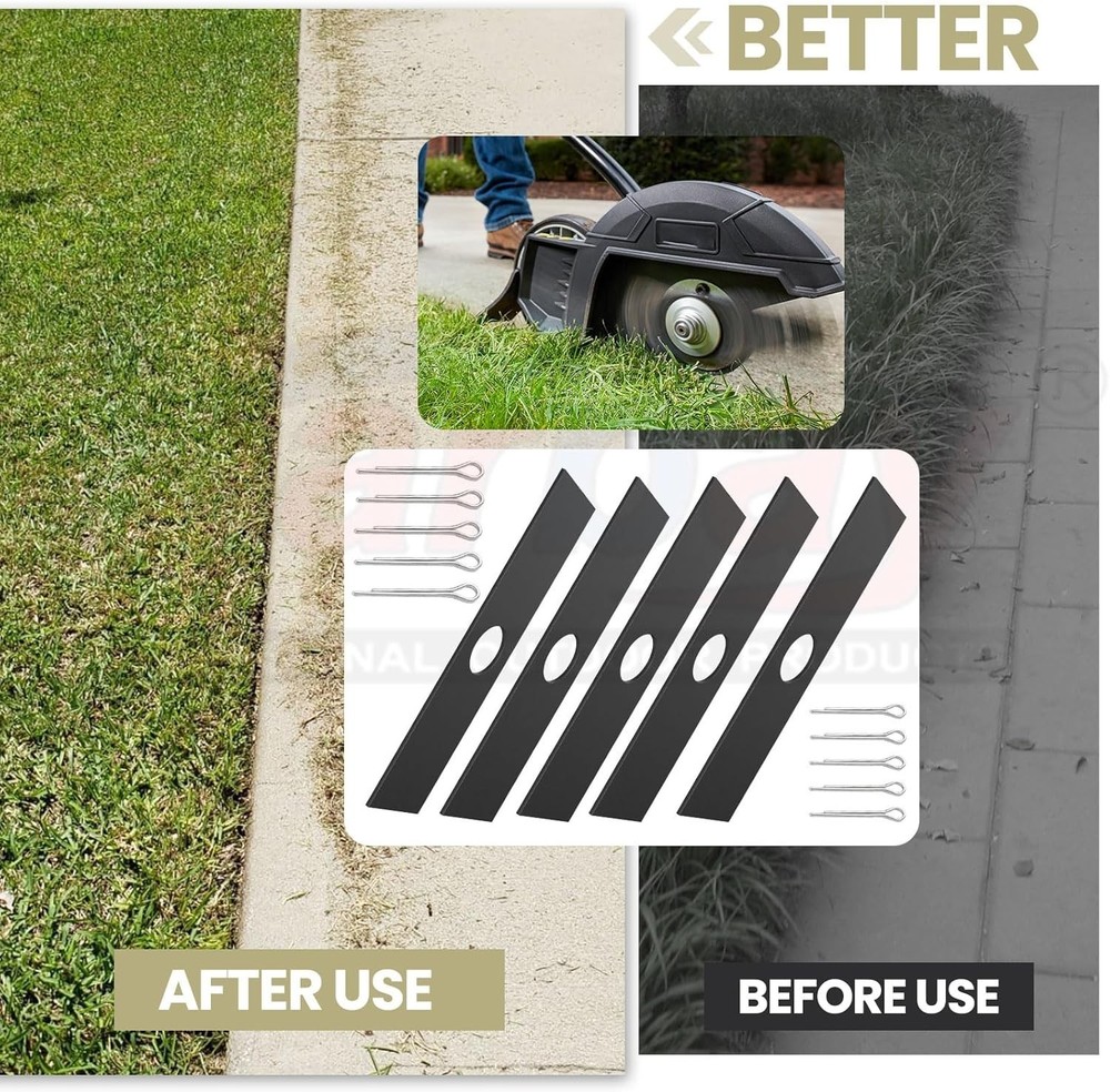 Versatile Edger Blades 5 Pack – Compatible with Leading Brands Like Ryobi & Echo
