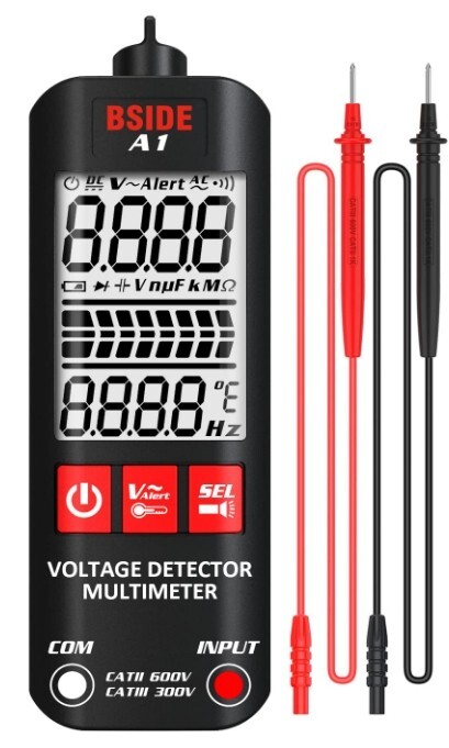 BSIDE A1 Voltage Tester Pen Multimeter 3-Results Breakpoint Electronic NEW
