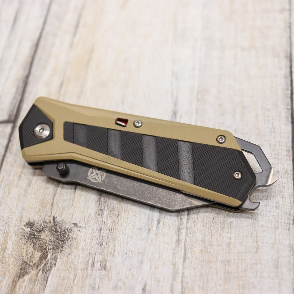 3" Spring Assisted Folding Pocket Knife Tactical Performance SS Blade G10 Handle