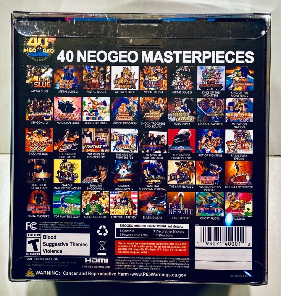 1 Box Protector For NEO GEO MINI (INTERNATIONAL) Console! Clear Display Boxes