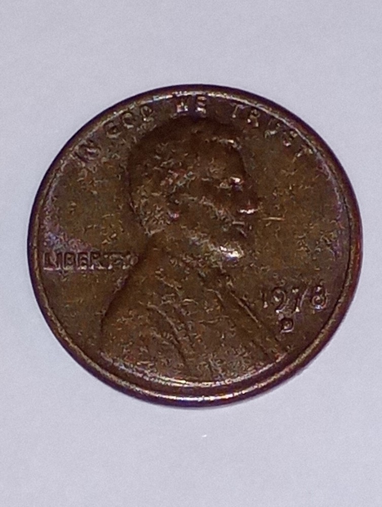 1978 PENNY - Denver -Filled Mint Mark Error