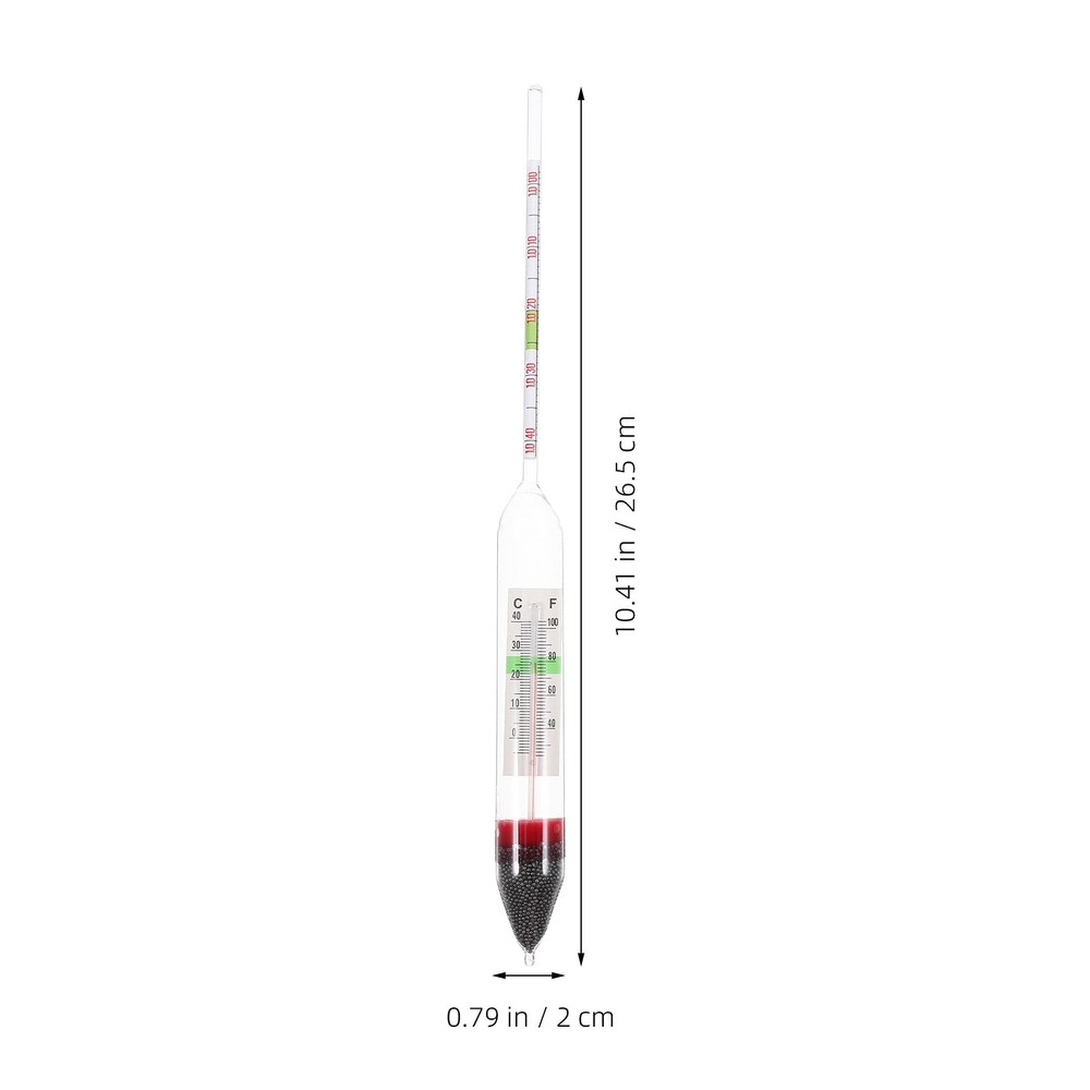 Sea Water Densitometer Brine Hydrometer High Precision Salinity Hydrometer De...
