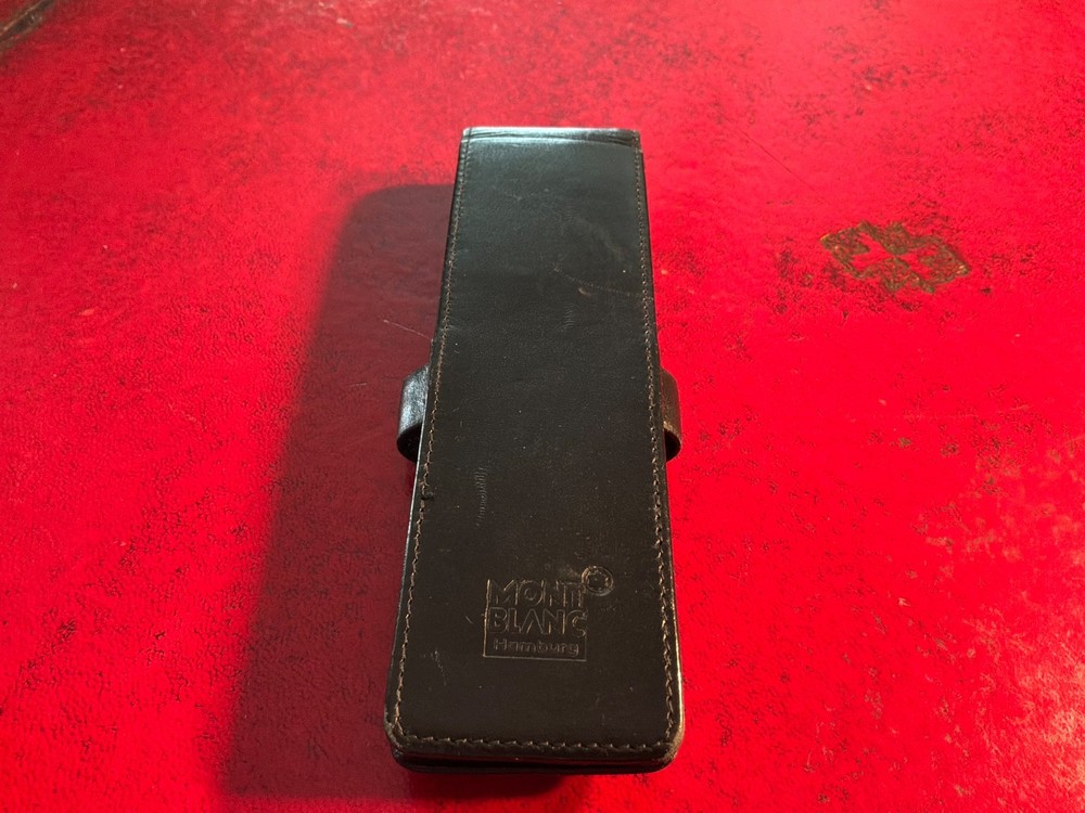 Montblanc 2 Pens Black OEM Leather Case Pouch
