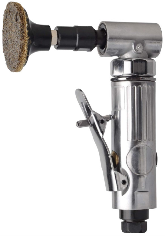 Mini amoladora aire 1/4” angular con 22 discos roll lock kit pulido, Nuevo