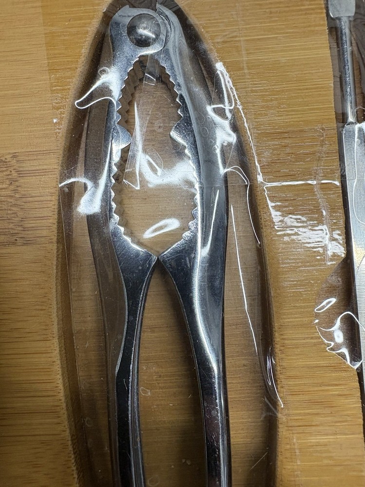 Bamboo Nut cracking Set With Bowl And Tools