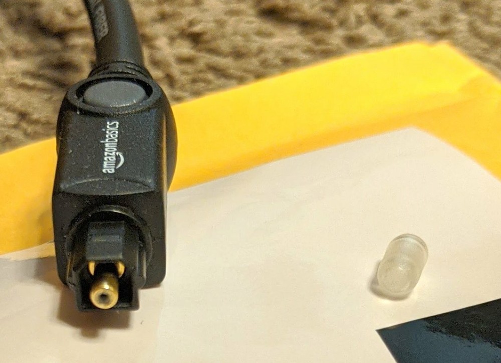 2-pack Amazon Basics Digital Optical Audio Toslink Cable Black TESTED 6’ feet