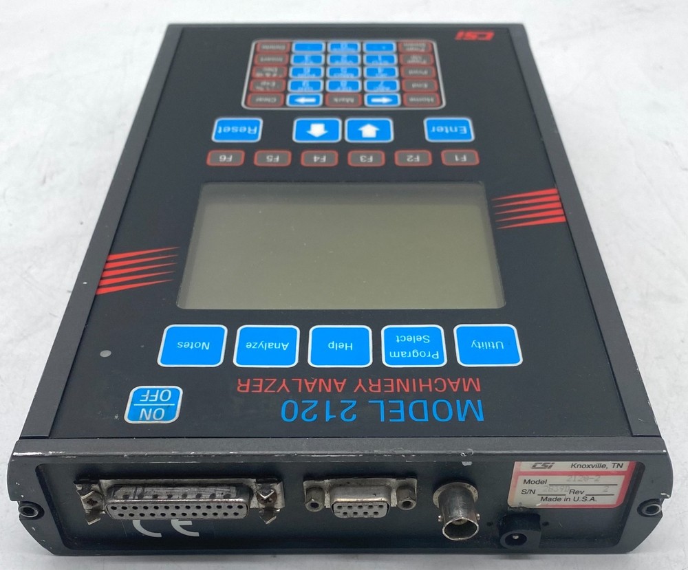 EMERSON CSI 2120-2 MACHINERY ANALYZER REV.2 W/ PROTECTIVE CASE