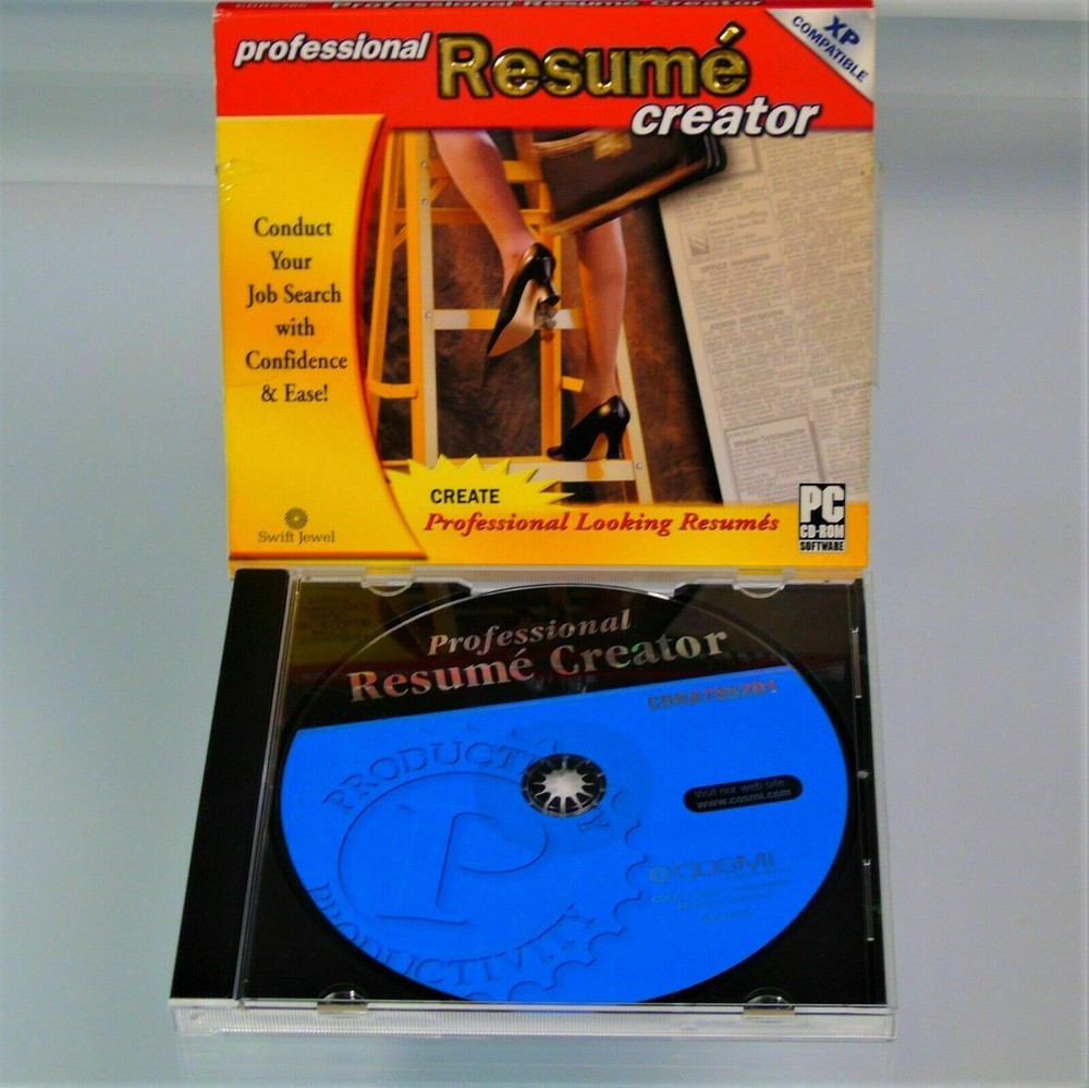 Professional Resume Creator COSMI 2003 PC CD ROM Software