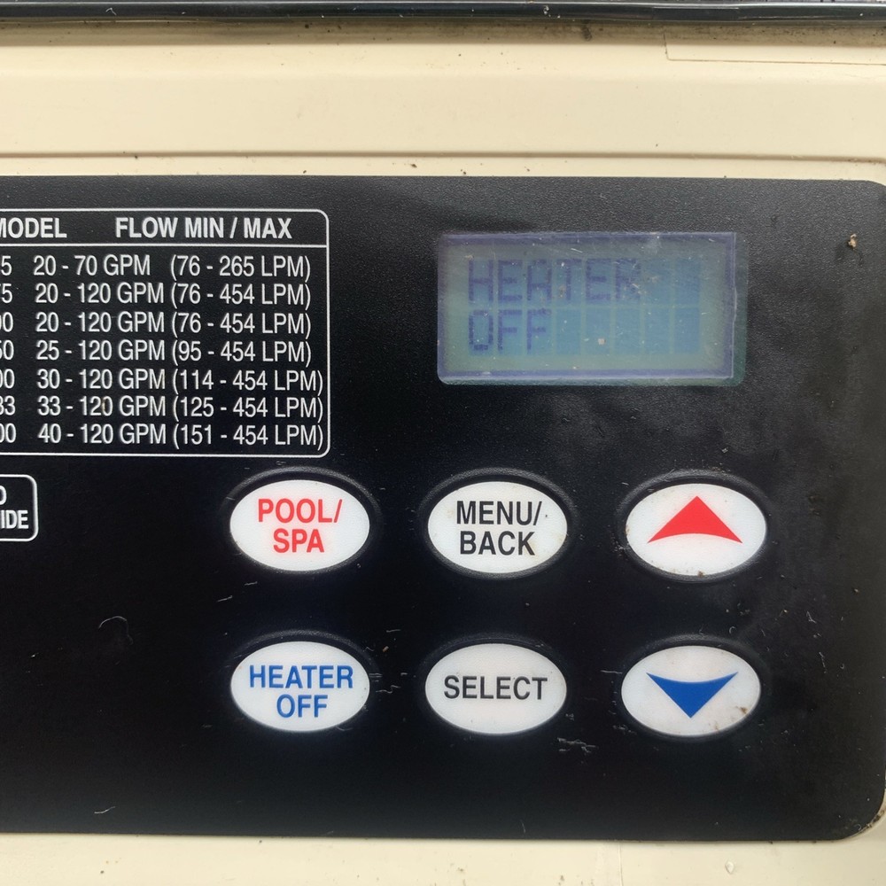 Pentair MasterTemp Heater Control Board PCB, Six Button