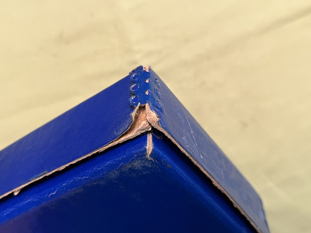 USED SMITH & WESSON 18 ORIGINAL LIGHT BLUE CARDBOARD BOX EMPTY VINTAGE