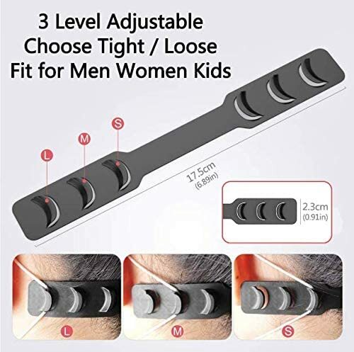 FCXJTU Mask Strap Extender Ear Savers for Masks Adjustable 6 Pack Black