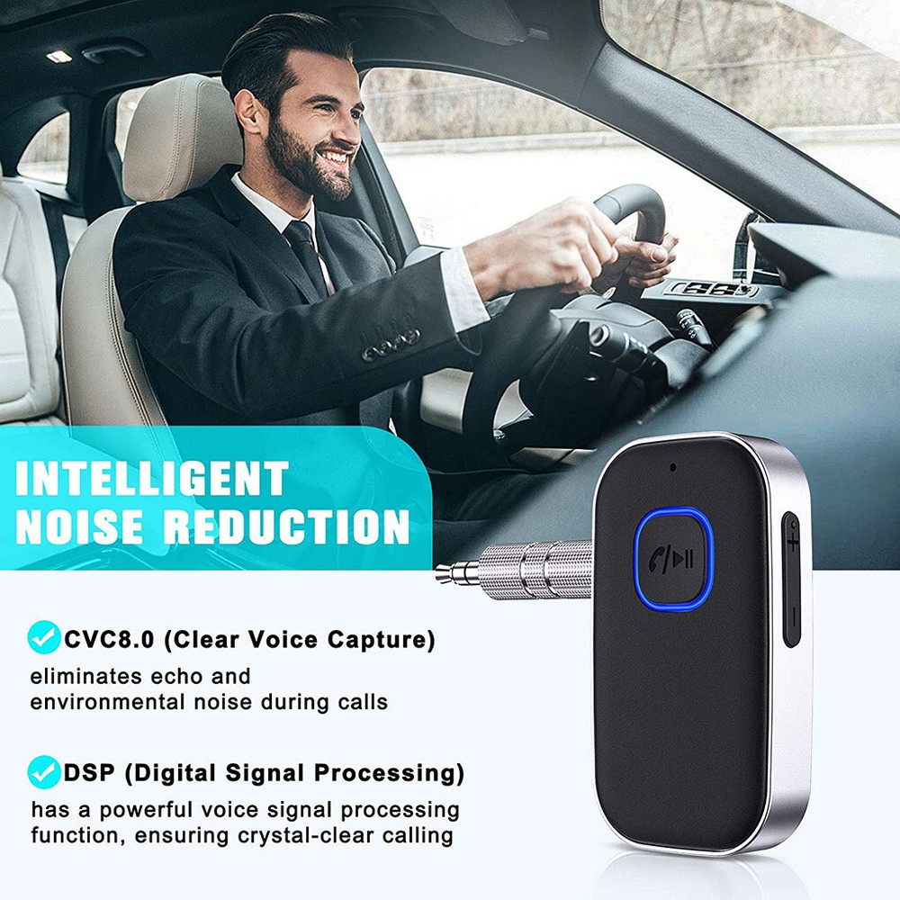 Wireless 3.5mm Car Bluetooth Receiver Receptor Audio Speaker Adapter AUX