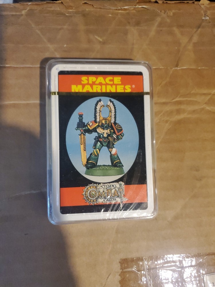 Citadel Games Workshop, WH40K Space Marine Combat Cards, sealed deck, code 00557