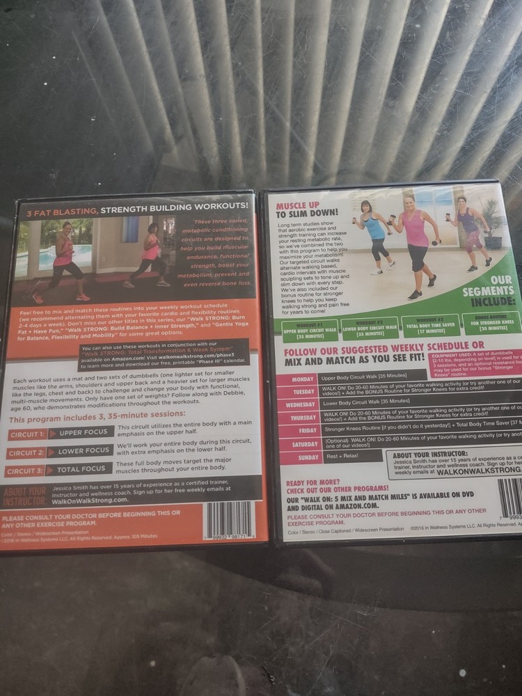 Jessica Smith Walk Workout DVDs With Light Weights Optional