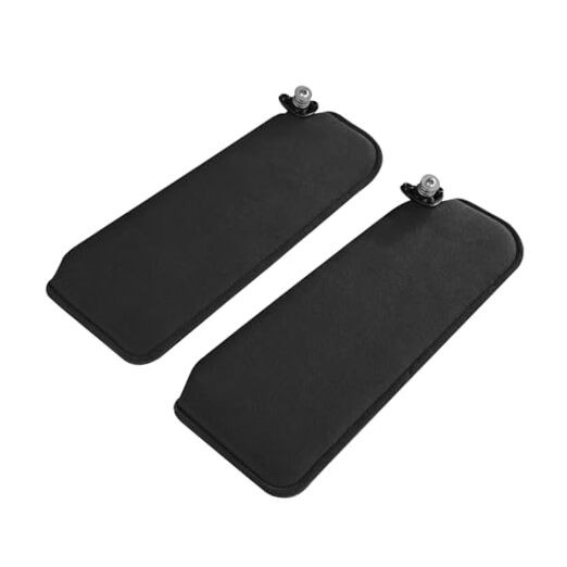 Sun Visor Set w/o Mirror, SV-150 Replacement Pair Left & Right Black Style 2