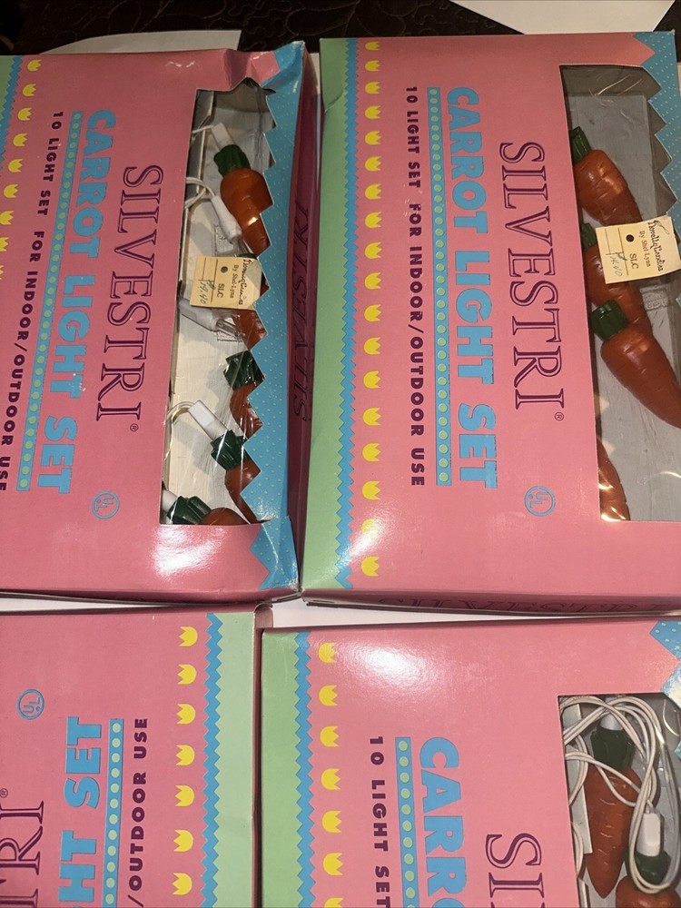 Silvestri Carrot Light Set Lot 4 Boxes