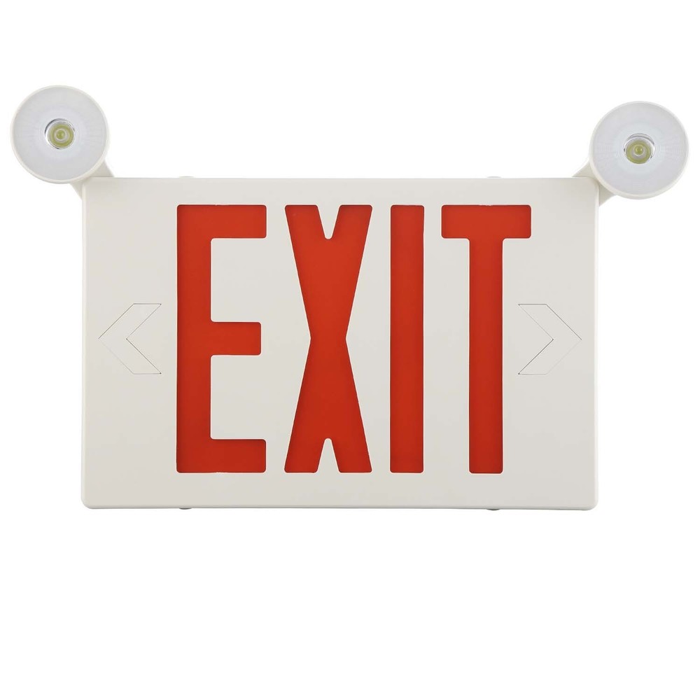 UL Listed -Spectsun 1 Pack Red LED Exit Sign&Emergency Exit Light for Buniess