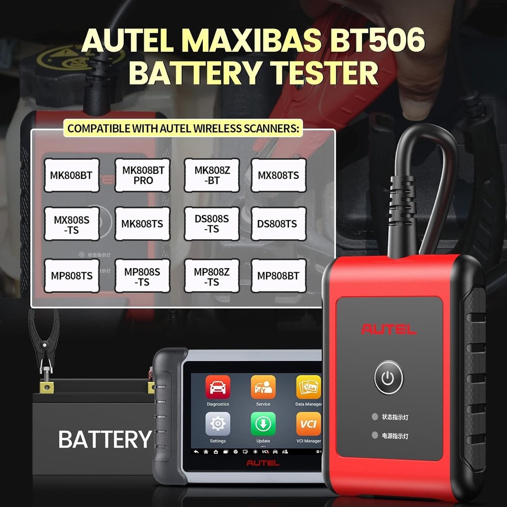 Autel MaxiBAS BT506 Auto Battery and Electrical System Analysis Tester Tool
