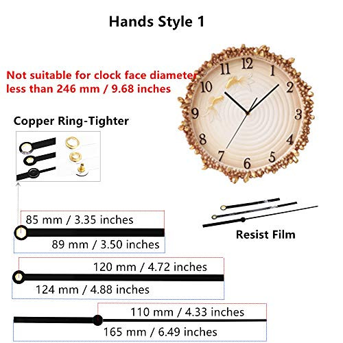 Youngtown 12888 Pendulum Type Movement Step Clock Accessory Quartz DIY