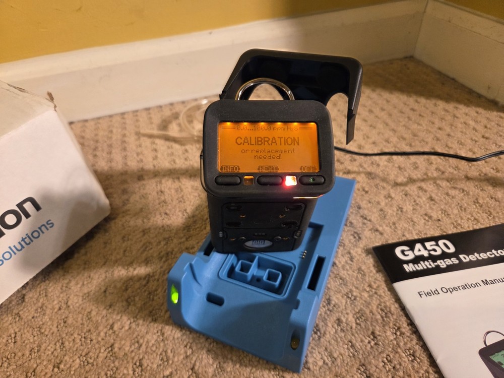 GfG G450 4 Gas Detection Meter USED - WORKING needs New O2 Sensor