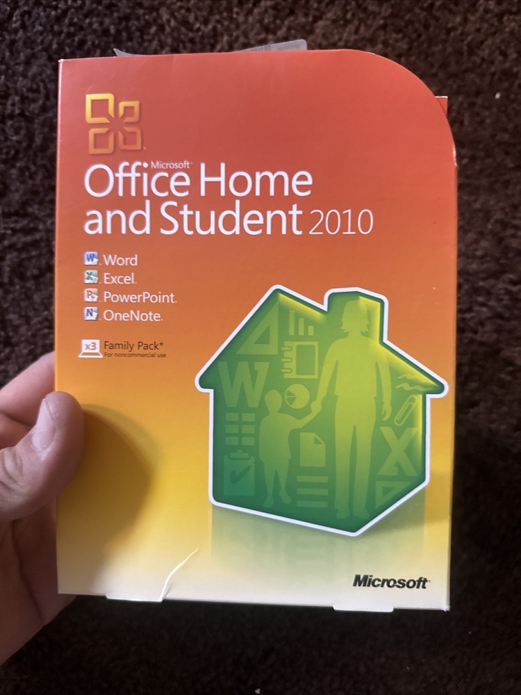 Microsoft Office Home and Student 2010 COMPLETE + Inserts VG Near Mint Disc