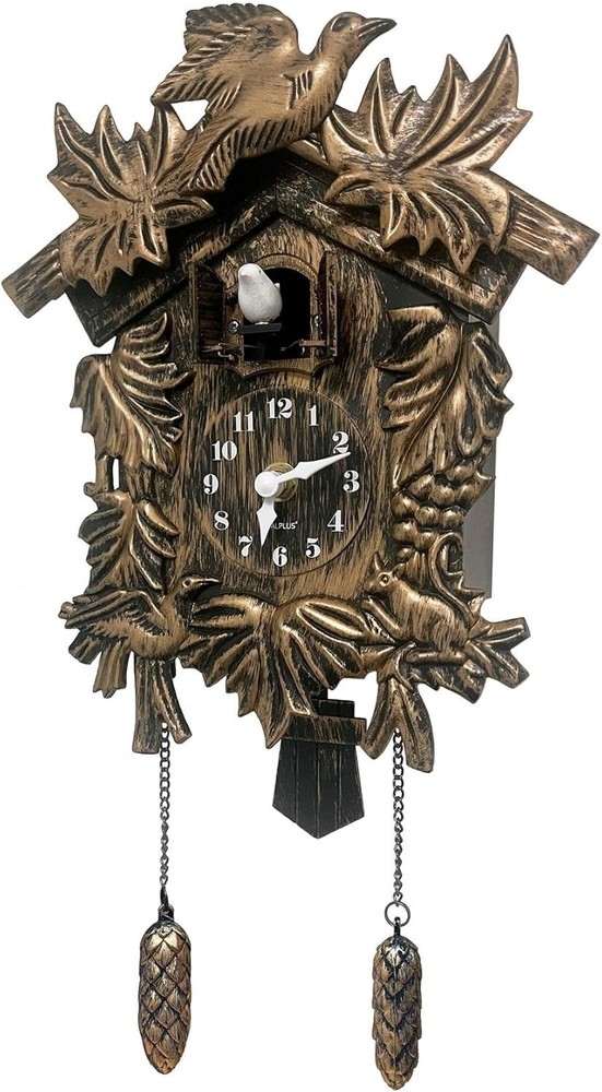 Unique Vintage Cuckoo Clock - Features Night/Day Modes and Adjustable Chime